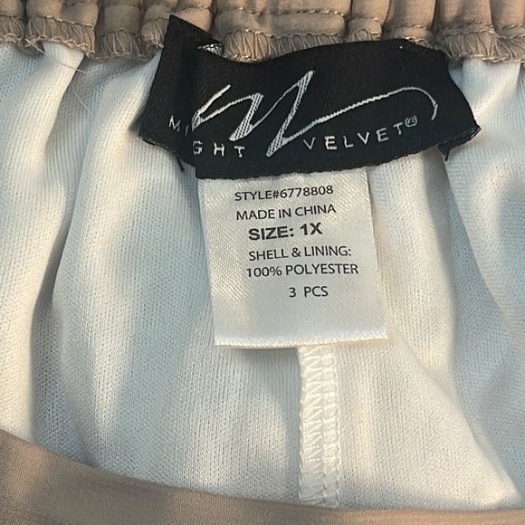 Midnight Velvet Brand Womens plus 3pc pant suit set Sz 1X - Picture 3 of 5